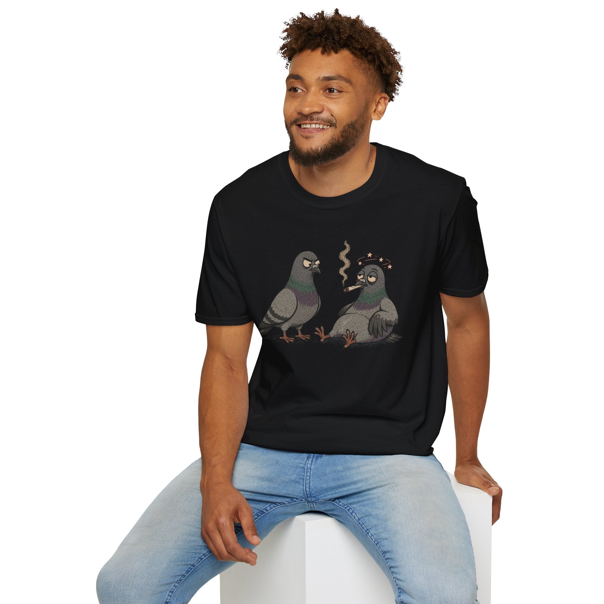 2 Birds 1 Stone(d) — Punny Bird Graphic Tee