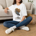 Heron Graphic Tee — Whimsical Bird Illustration T-Shirt