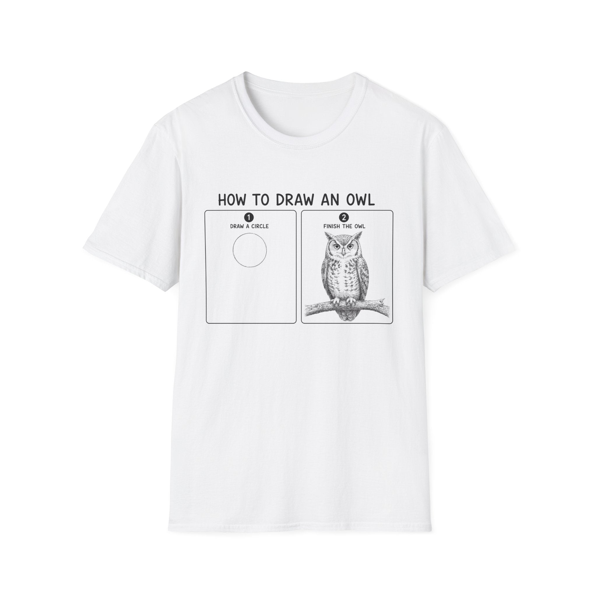 How to Draw an Owl — Funny Graphic Tee