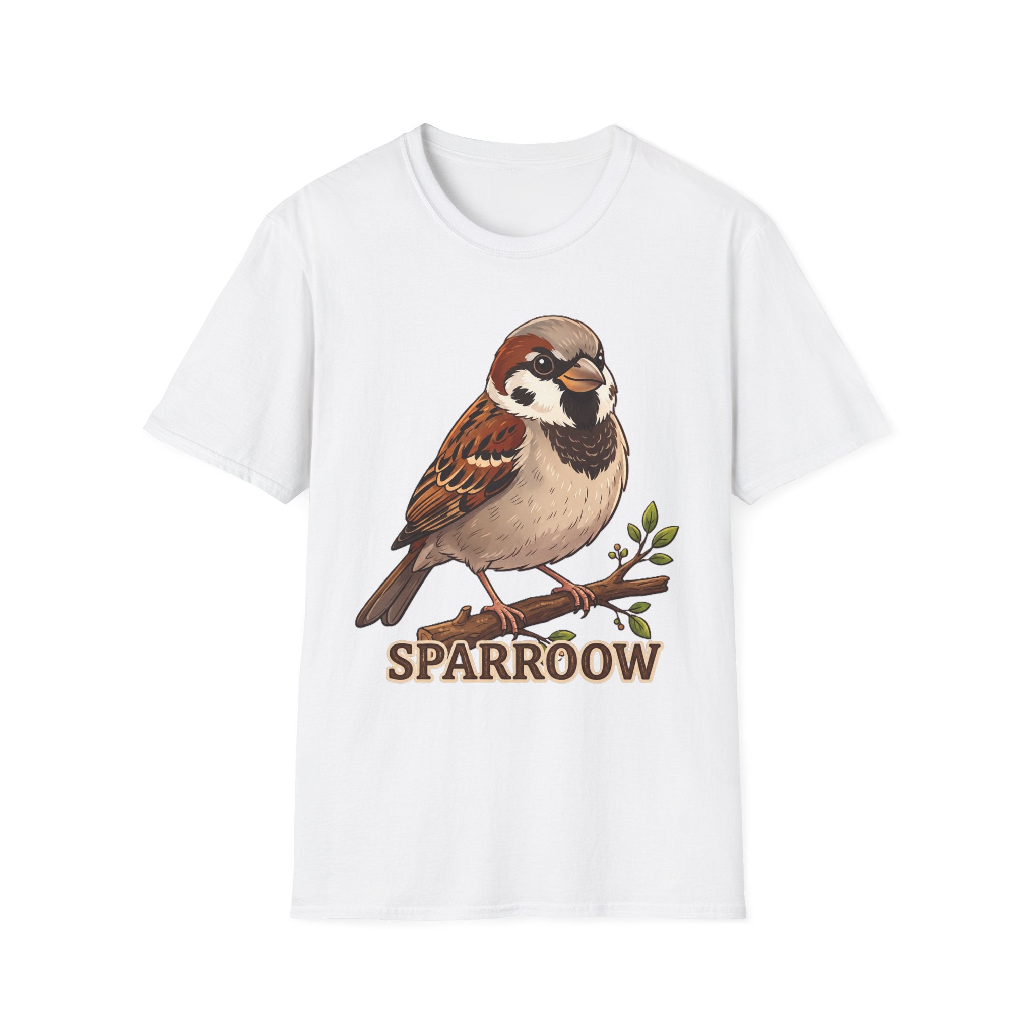 Sparrow Graphic T‑Shirt — Cute Bird Illustration Tee
