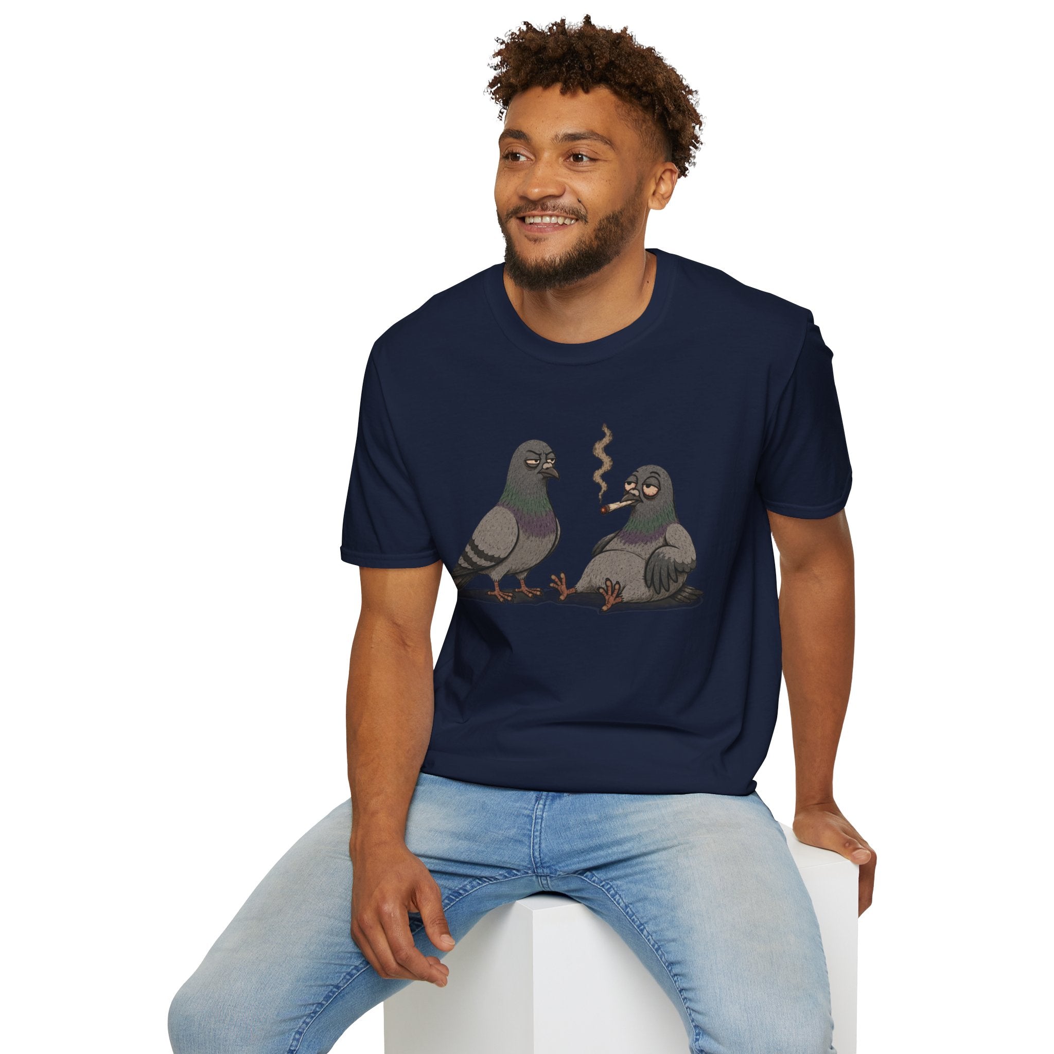 2 Birds 1 Stone(d) — Funny Graphic Tee