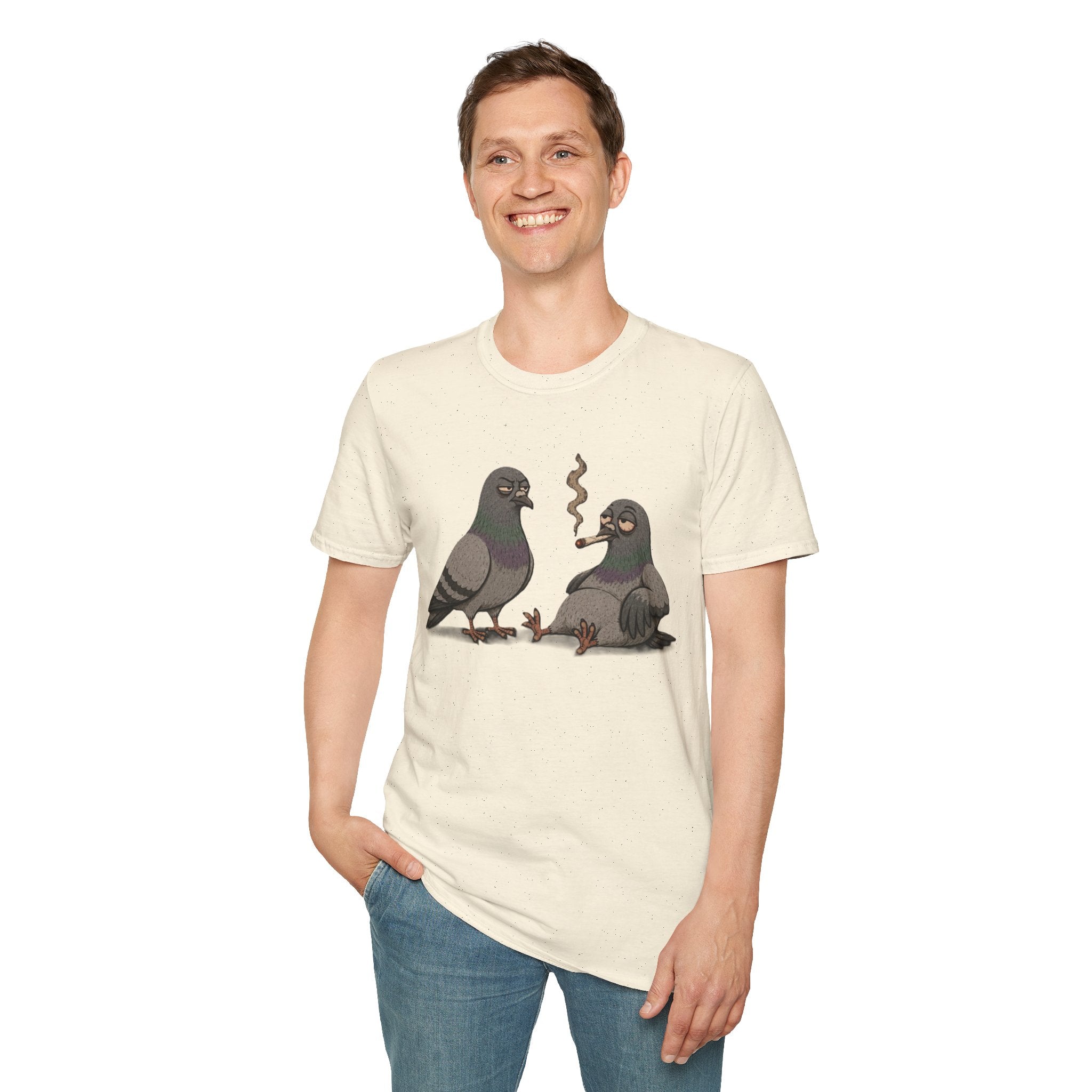 2 Birds 1 Stone(d) — Funny Graphic Tee