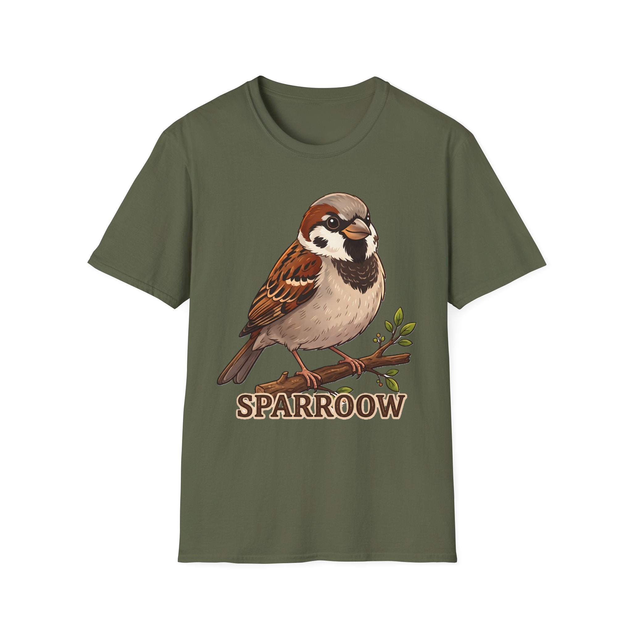 Sparrow Graphic T‑Shirt — Cute Bird Illustration Tee
