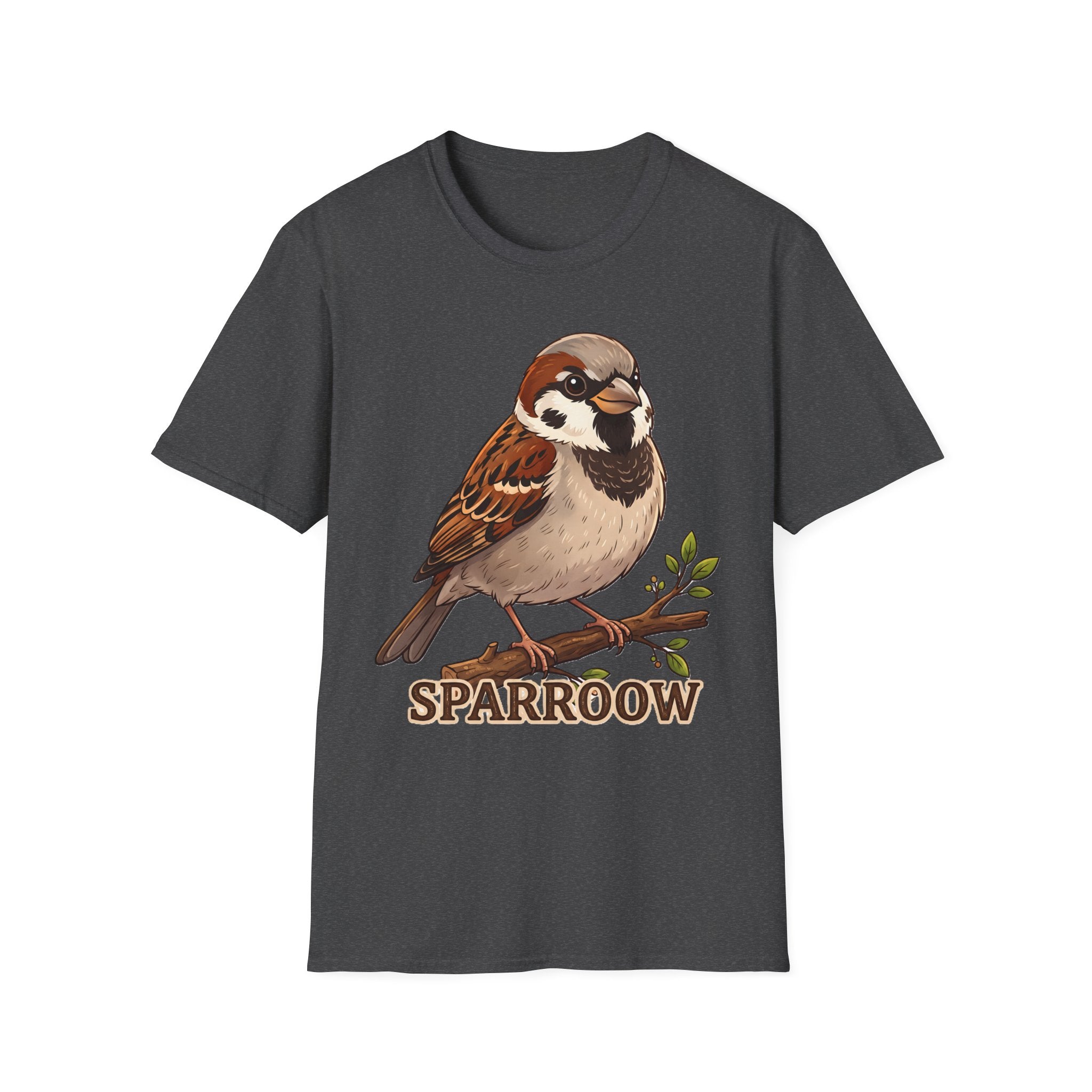 Sparrow Graphic T‑Shirt — Cute Bird Illustration Tee